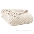 Grand Chenille Throw with Hand-knotted Fringe